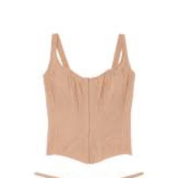 New! Victoria's Secret Silk Corset Beige 45926